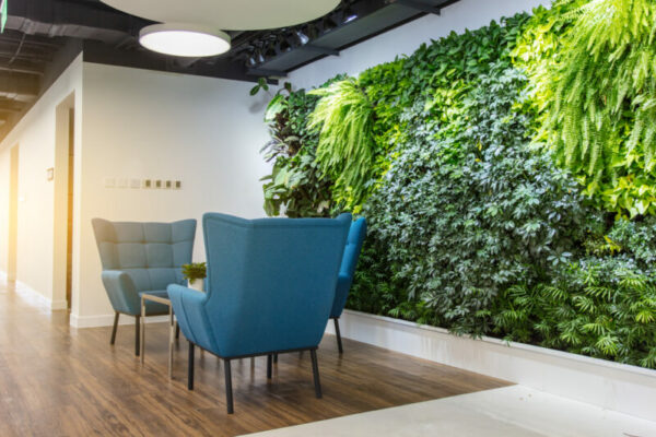 Rest,Area,At,The,Front,Desk,Of,The,Modern,Office,